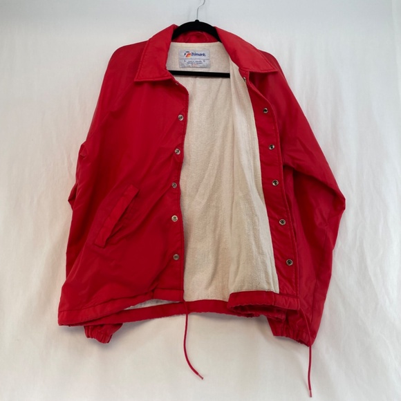 Trimark Sheridan Buttoned Lightweight Windbreaker Jacket Red Men’s Size Large - Picture 8 of 14